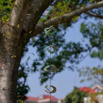 Rain Chain Divert Water Eaves Drainage 78.7 Length Home Decoration Replace for Downspouts Garden