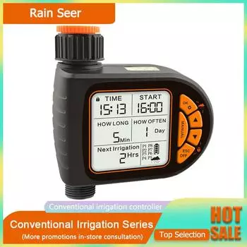 Rain Seer LCD Дисплей Таймер Полива Водонепроницаемый IP65 Домашний Садовый Орошение Таймер Осадков Автоматический Контроллер Функция Автоблокировки