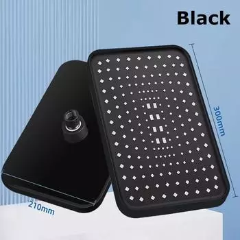 Rain Shower Head High-Pressure Stainless Steel Rainfall Showerhead Large Waterfall Bathroom Square Showerhead