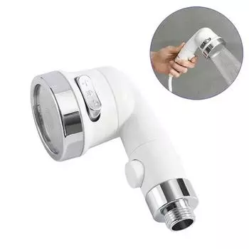 Rain Shower Head Shampoo Bed Pressurized Water Stop Shower Salon Barber Shop Faucet Three Mode Nozzle Bathroom Accessories белый