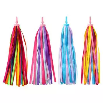 Rainbow 30CM Child Bike Polyester Bike Streamer Bicycle Handlebar Scooter Ribbon Bicycle Ribbon синий