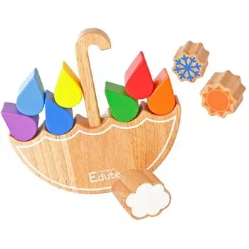 Rainbow Balance Обучающее деревянное здание на день рождения для девочек 2 лет Edut Игрушка, Игрушка, Блоки, Подарок, Мальчики,