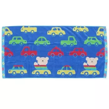 Rainbow Bear Exciting Bath Towel Sky Blue