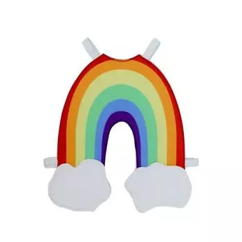 Rainbow Costume Cosplay Cartoon Clothes Kids Halloween Party Performance Stage