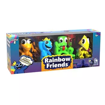 Rainbow Friends Neon Minifigures Series - 4-Pack (2.5 Tall, 2)