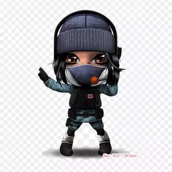 Rainbow Six Siege Frost Chibi Tom Clancy s Six Siege Железные нашивки для одежды Аппликации Наклейки на одежду Термочувствительный индивидуальный патч