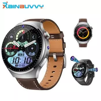 Rainbuvvy B14 4G Смартфон Часы 2 ГБ + 16 ГБ AMOLED HD-экран Водонепроницаемые сенсорные часы GPS WIFI All-netcom Мониторинг сердечного ритма Android Watch чёрный