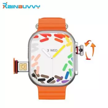 Rainbuvvy CDS9 Смарт-часы LTE 4G 2 ГБ + 32 ГБ Android Bluetooth Водонепроницаемые часы Поддержка мониторинга сердечного ритма Мультиспортивный режим GPS WIFI