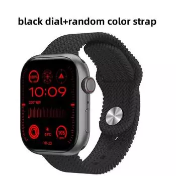 Rainbuvvy HK9 PRO+ Bluetooth Smart Bracelet 2.02inch AMOLED 410x494 1 ГБ ОЗУ BT5.1 Bluetooth Call IP67 Водонепроницаемые умные часы с подключением в один клик strap color random чёрный