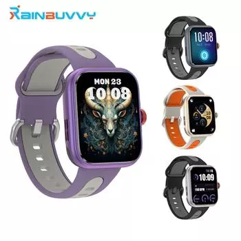 Rainbuvvy S216 Android 7.0 Смарт-часы 1,78-дюймовый AMOLED HD-экран Bluetooth 5.3 IP68 Водонепроницаемые GPS Смарт-часы Поддержка пульса Мультиспортивный режим чёрный