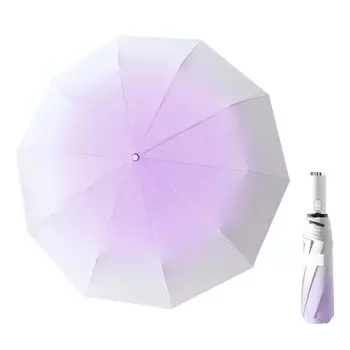 Rainsoul Усиленная конструкция Градиент 120 см Большой складной зонт с автоматическим усиленным ветрозащитным и Тайфунным и Сезон дождей УФ-светом Жара