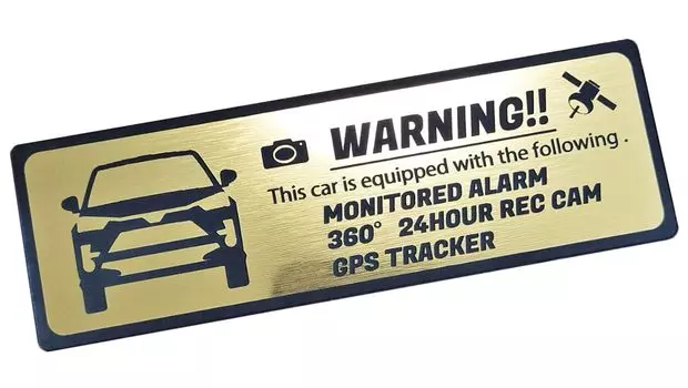 RAIZE Toyota Security Sticker Car Security Luxury Car VIP 24-часовой мониторинг GPS-трекер Anti-Theft (Золото)