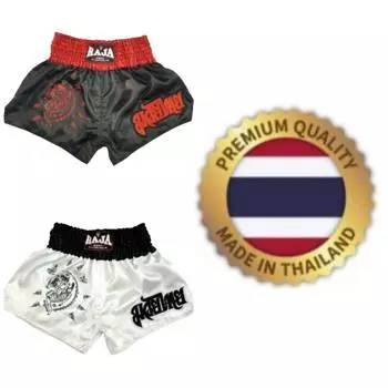 Raja Kickboxing Training Muay Thai MMA Boxing Shorts Retro Vintage Pants Print 3D Elastic Waist Fight Martial Art Quick Dry Unisex Men Women 4S