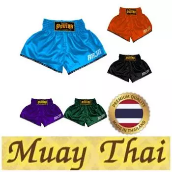 Raja Muay Thai MMA Kickboxing шорты ретро винтажные штаны принт 3D эластичный пояс бой боевые искусства тренировки быстросохнущие унисекс мужчины женщины 4S
