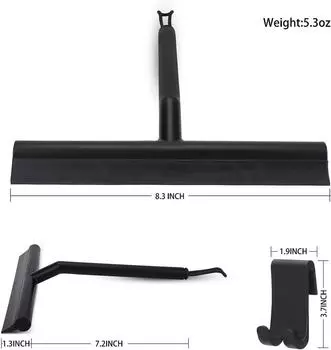 Ракель для душа для стеклянных дверей, силиконовый скребок с крючком, зеркала для душа в ванной комнате, плитка и окна автомобиля, чистка без разводов