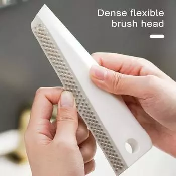 Ракель для душа с подвесным отверстием, удобная ручка, портативный инструмент для удаления пыли, очиститель оконного стекла, стеклоочиститель белый