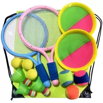 Ракетка для бадминтона mylifit, товары для игр на открытом воздухе для детей, набор предметов для родителей и детей, товары для игр в помещении, мини-ракетка для тенниса, летающий мяч для ловли мяча