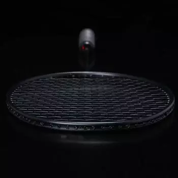 Ракетка для бадминтона, полностью карбоновая, 5U, сверхлегкая, 25 фунтов чёрный