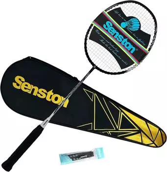 Ракетка для бадминтона Senston S370 легкая профессиональная ракетка для бадминтона из углеродного волокна с рукояткой размером 5U