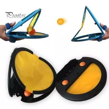 Ракетка для игры в карманный мяч, регулируемая ракетка для захвата рук, детская игрушка для игры в мяч с пусковым устройством, игра в мяч с мячом, игрушки для улицы с мячами 1pc чёрный