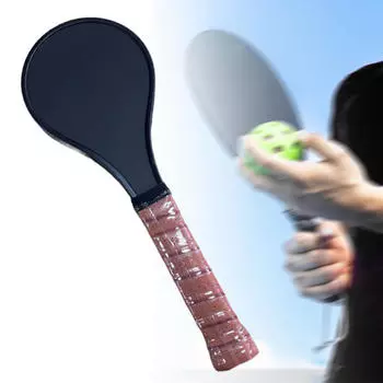 Ракетка для игры в пиклбол из углеродного волокна с длинной ручкой, для начинающих и продвинутых игроков Black