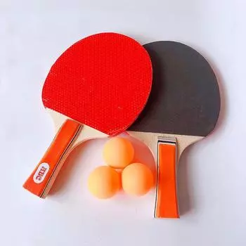 Ракетка для настольного тенниса 2 шт. Профессиональная ракетка для пинг-понга, набор резиновых ракеток высокого качества 1 set
