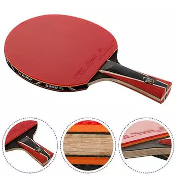 Ракетка для настольного тенниса 4 Star Spin Control Длинная ручка Ракетка для настольного тенниса и сумка