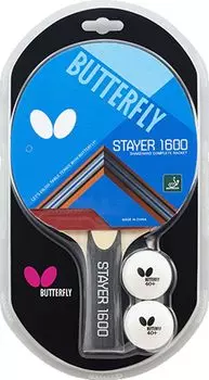 Ракетка для настольного тенниса Butterfly Rubber Tensioned для отдыха Stayer 1600 17080