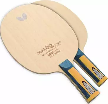 Ракетка для настольного тенниса Butterfly Shakehand с внутренним защитным слоем ZLF ST 36694, размер лезвия 166 x 155 мм