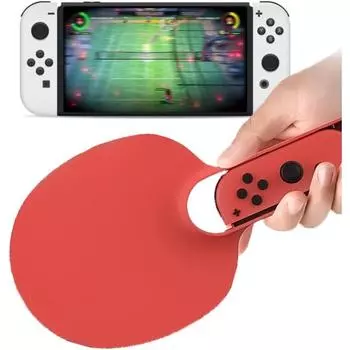 Ракетка для настольного тенниса для Nintendo Switch Mario Tennis Aces Switch, ручка для теннисной ракетки, совместимая с контроллерами Nintendo Switch и Switch OLED JoyCon 25*13*7cm красный/синий