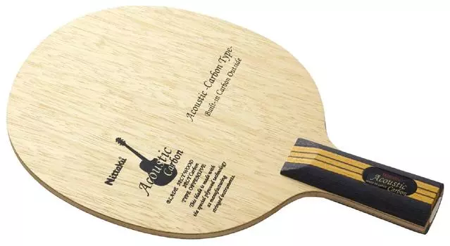 Ракетка для настольного тенниса Nittaku Acoustic Carbon C Pen Holder со специальным материалом (Китайский стиль) NC-0179