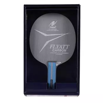 Ракетка для настольного тенниса Nittaku NC-0360, Flyat-Carbon, Shake Hand, для атаки, специальный материал, прямая
