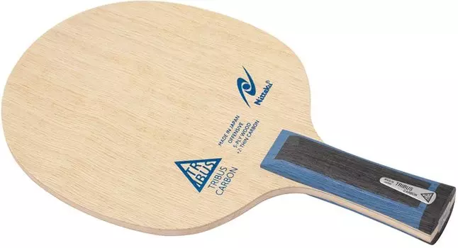 Ракетка для настольного тенниса Nittaku Tribus Carbon Shakehand Attack 5 шт. Фанера Flare Blue NC0472 синий