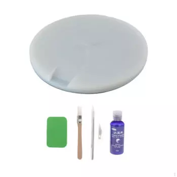 Ракетка для настольного тенниса, собранная разделочная доска, наборы для самостоятельного изготовления, полиэтилен, диаметр 22 см, вращающаяся, нескользящая