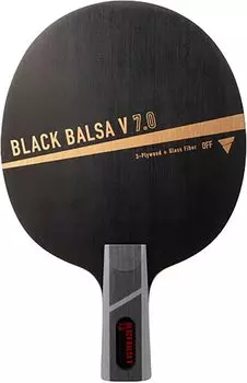 Ракетка для настольного тенниса Victas Attack, держатель для ручки в китайском стиле, черная бальза, ручка в китайском стиле, 310453 7,0