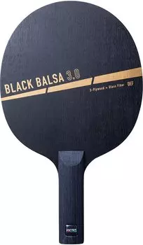 Ракетка для настольного тенниса VICTAS BLACK BALSA Shakehand Defensive Straight 310165 3.0