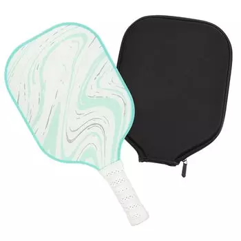 Ракетка для пиклбола PATIKIL Graphite Pickleball Paddle, одобренная в США, с чехлом из стекловолокна Green Flow (USAPA) Противоскользящий, впитывающий пот