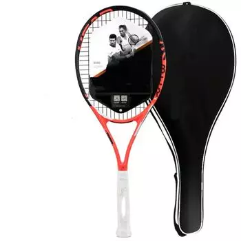 Ракетка для тренировок для начинающих из углеродного композита с клеем для защиты запястий теннисиста чёрный