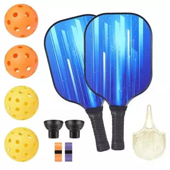 Ракетка из стекловолокна, сертифицированная Usapa, воланы с веслом, пляжные ракетки, набор из углеродного волокна