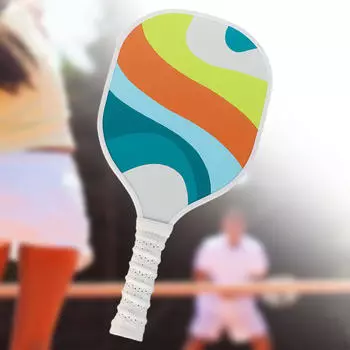 Ракетка Pickleball Paddle, 9-слойная удобная ручка из тополя, портативная деревянная ракетка оранжевый
