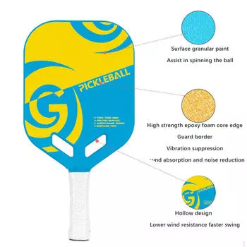 Ракетка Pickleball Paddle Racquet толщиной 16 мм из углеродного волокна для профессионалов