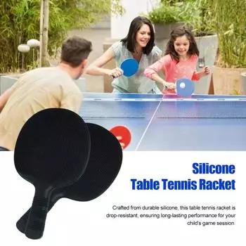 Ракетки для пинг-понга, силиконовые, тренировочная ракетка для пинг-понга с эргономичным дизайном синий