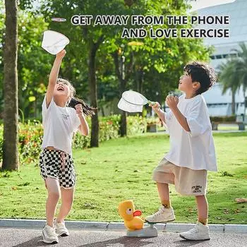 Ракетная пусковая установка, развивающая игрушка, парящая ракета, летающий диск, тарелка, пусковая установка для ног, детская спортивная игра, уличные игрушки для детей