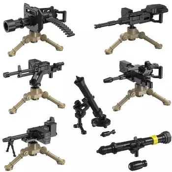 Ракетная установка Военная техника Граната Снаряд Строительный блок Кукла Аксессуары Сборка