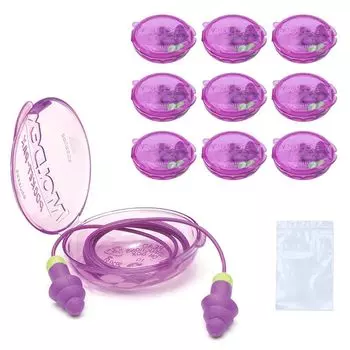 Ракеты MOLDEX Ракеты 10 пар 6405 Беруши С шнурком звукоизоляция для сна храп Товары для сна многоразовые можно мыть водой С