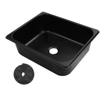 Раковина для автофургона 320 X 260 X 100 мм из нержавеющей стали 304, универсальная квадратная раковина для кухни и ванной комнаты с