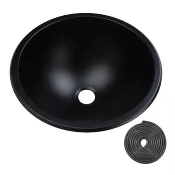 Раковина из нержавеющей стали 304, 12 дюймов, круглая, с отверстием для слива 40 мм, простая в обслуживании, большая емкость для ванной комнаты