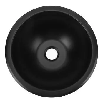 Раковина из нержавеющей стали 304, круглая, 9 х 4 дюйма, легко моется, сливное отверстие 40 мм, для раковины для кемпера, лодки, автофургона чёрный