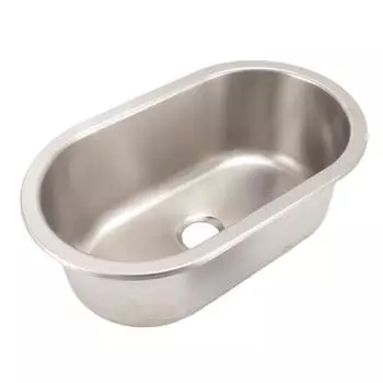 Раковина из нержавеющей стали с отверстием для слива 40 мм, раковина из нержавеющей стали 304, вогнутый дизайн, сглаживание матовых поверхностей для кемпера серебряный