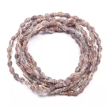 Ожерелье из ракушек,185 штук 6-9mm белый